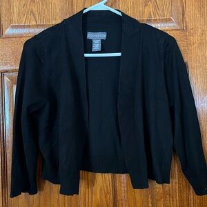 Covington Black Open Short Sleeve Large Shrug